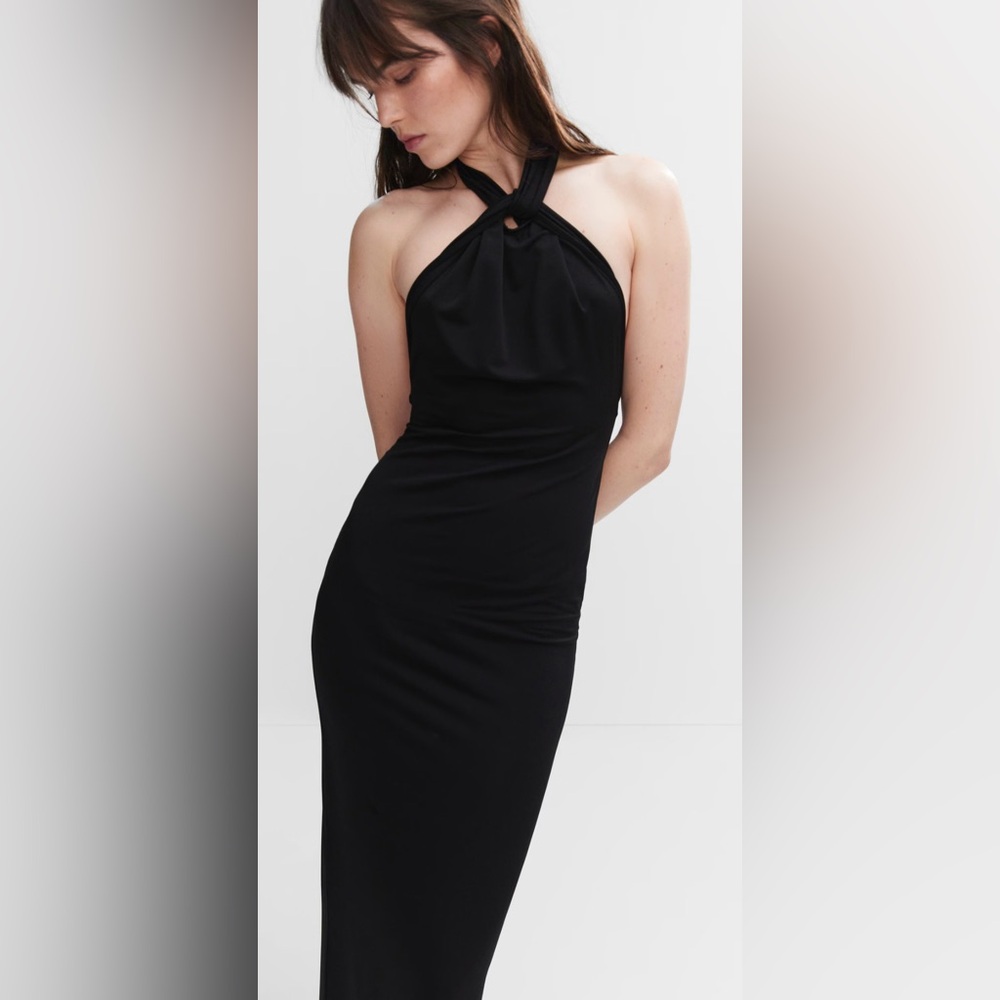 NWT Halter Dress with Back Opening